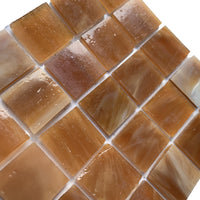 Pastilha de Vidro Tiffany Glacier 20mm Caramelo-escocês