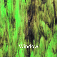 Placa de Vidro Verde Ondulado