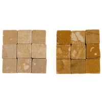 Marble 10x10mm Jade Gold