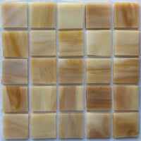 Glacier Tiffany Glass Mosaic 20mm Caramel