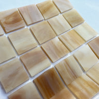 Glacier Tiffany Glass Mosaic 20mm Caramel
