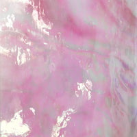 Plaque de Verre rose pastel irisé