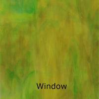 Plaque de verre jaune-vert