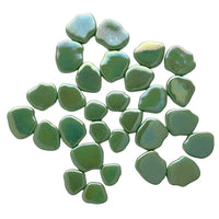 Flor de Sakura Nacarada Verde Prado