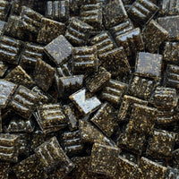 Verre Mosaique - glass mosaic -Glasmosaik-glasmozaïek-Glasmozaiek 10mm Aardebruin - mosaicshop