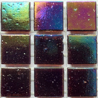 Verre Mosaique - glass mosaic -Glasmosaik-glasmozaïek-Glasmozaiek Iriserend 20mm Aubergine - mosaicshop