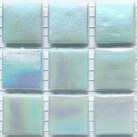 Verre Mosaique - glass mosaic -Glasmosaik-glasmozaïek-Glasmozaiek Iriserend 20mm Blauwe Maansteen - mosaicshop