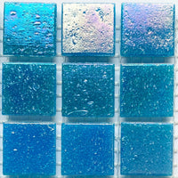 Verre Mosaique - glass mosaic -Glasmosaik-glasmozaïek-Glasmozaiek Iriserend 20mm Koningsblauw - mosaicshop