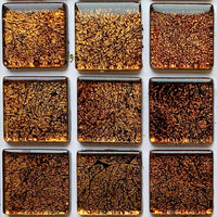 Verre Mosaique - glass mosaic -Glasmosaik-glasmozaïek-Glasmozaiek Spiegel 20mm Messing - mosaicshop