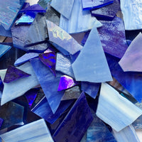 Verre Mosaique - glass mosaic -Glasmosaik-glasmozaïek-Glasscherven Glasscherven Luchtblauwmix - mosaicshop