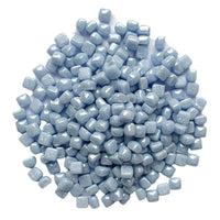 Verre Mosaique - glass mosaic -Glasmosaik-glasmozaïek-Micro Glasmozaiek 4,8mm Parelmoer Lichtblauw - mosaicshop