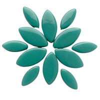 Verre Mosaique - glass mosaic -Glasmosaik-glasmozaïek-Ottoman Bloemblaadjes Cyaan - mosaicshop