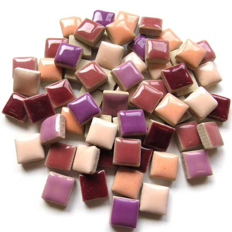 Céramique 12 mm Mélange Violet-Rose