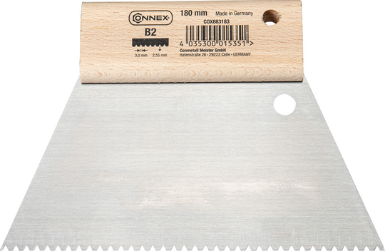 Connex – Peigne à colle – 180 mm – B2 2,9 × 2,7 mm