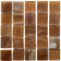 Pastilha de Vidro Tiffany Glacier 20mm Caramelo-escocês