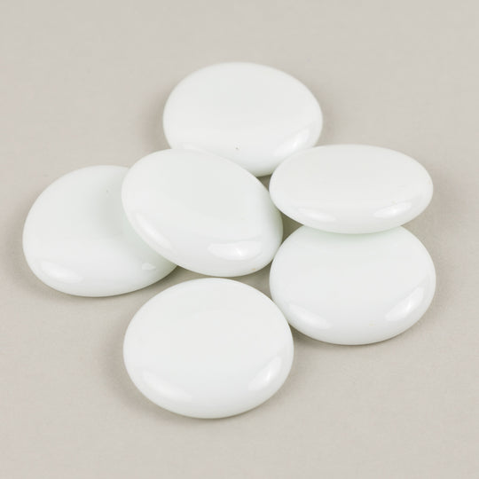 Gotas de Vidro XL 30-36mm Branco