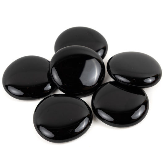 Gotas de Vidro XL 30-36mm Preto