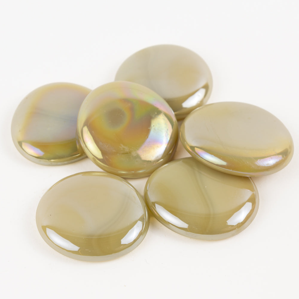Gotas de Vidro XL 30-36mm Opala Creme
