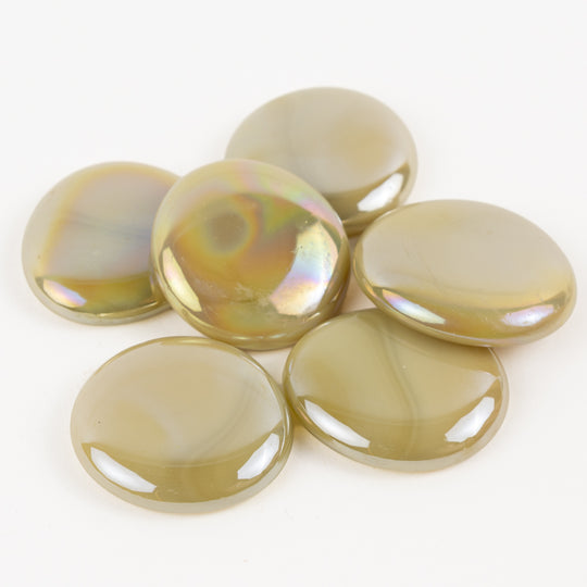 Gotas de Vidro XL 30-36mm Opala Creme