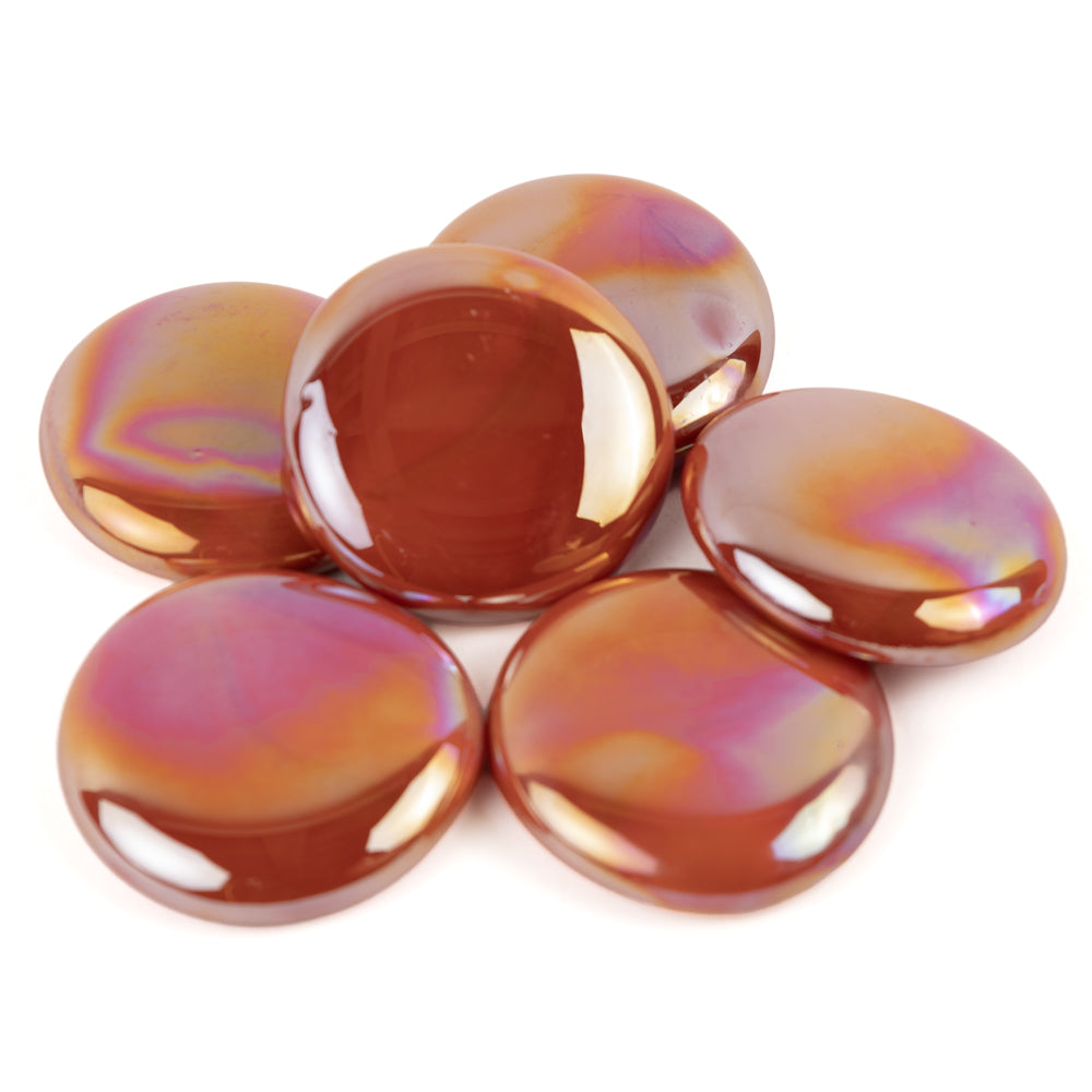 Glass Nuggets XL 30-36mm Opal Orange