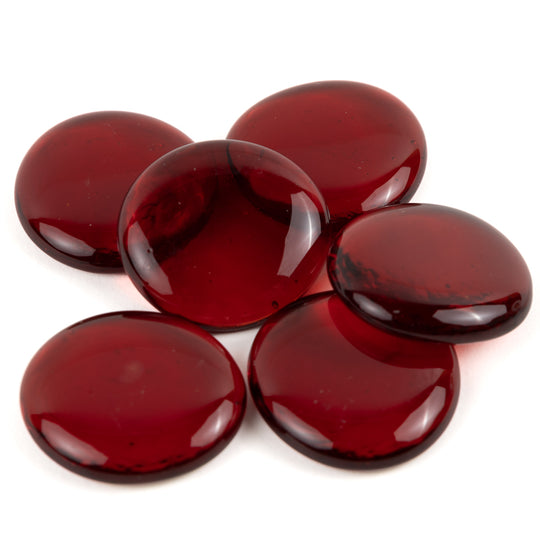 Glass Nuggets XL 30-36mm  Red Crystal