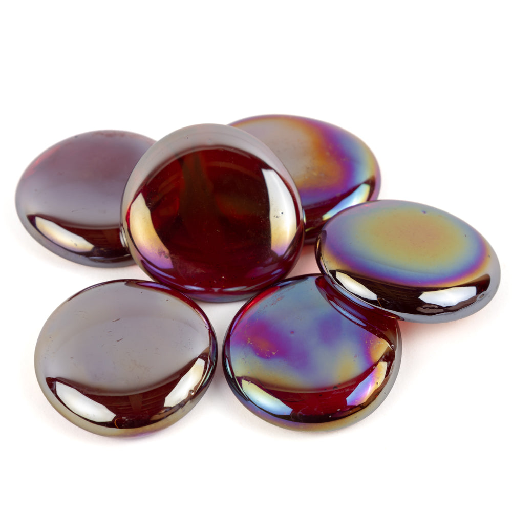 Billes de Verre XL 30-36mm  Rouge Diamant