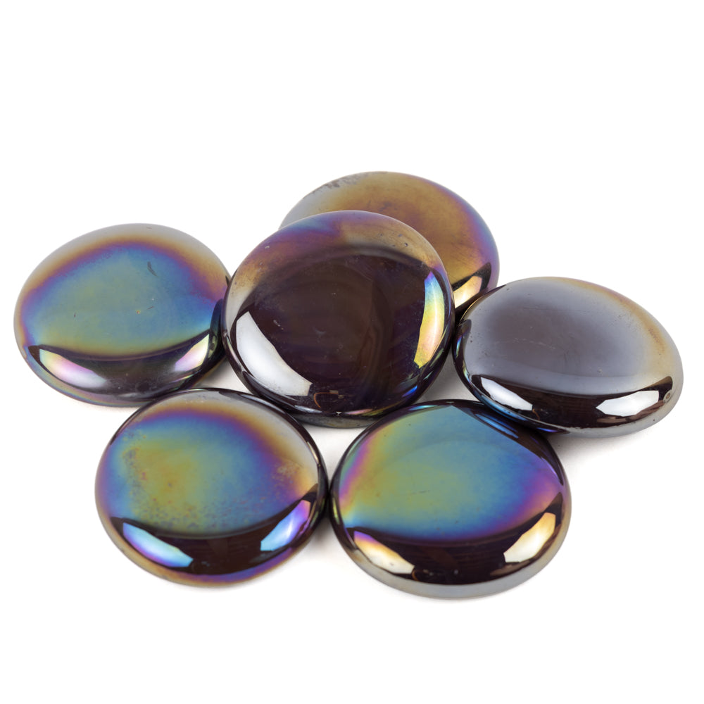 Billes de Verre XL 30-36mm Violet Irisée