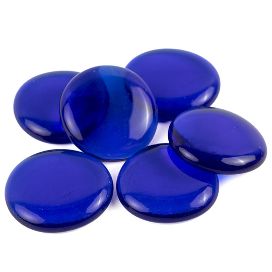 Gemas de Vidrio XL 30-36mm Azul Cristal