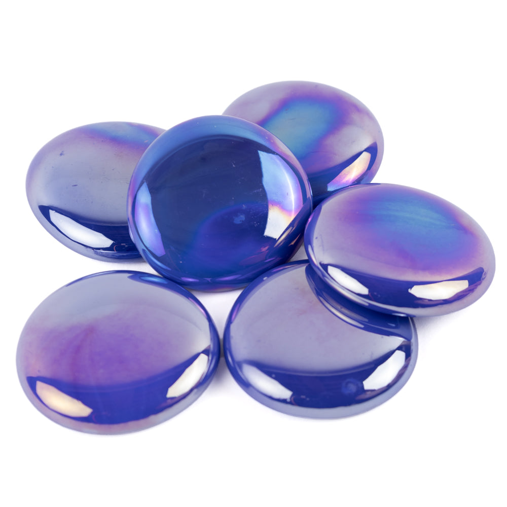 Glass Nuggets XL 30-36mm Opal Blue