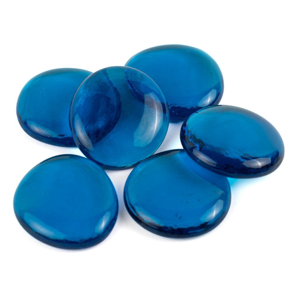 Billes de Verre XL 30-36mm  Turquoise Cristal
