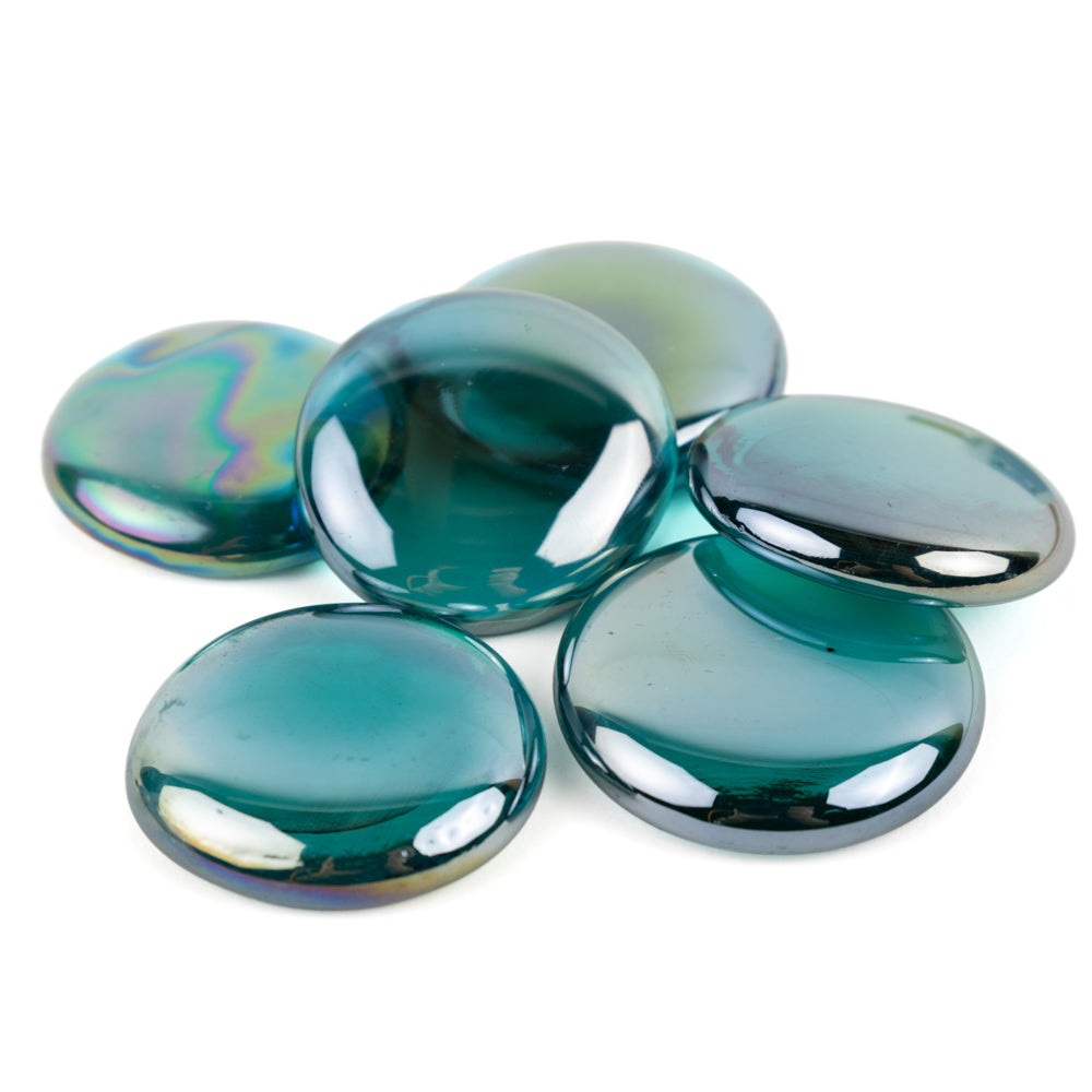 Billes de Verre XL 30-36mm  Cyan Diamant
