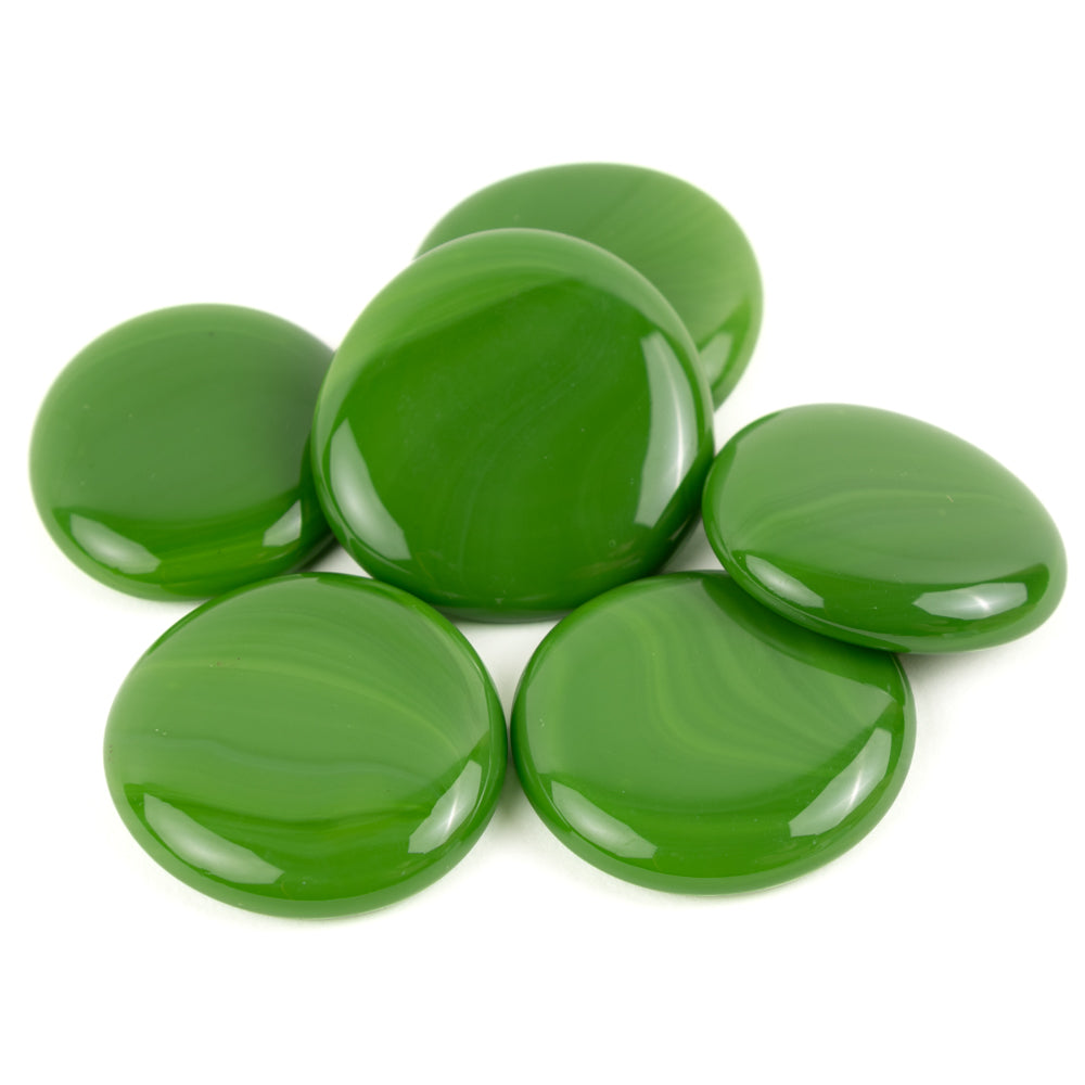 Gotas de Vidro XL 30-36mm Verde