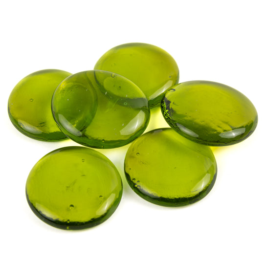 Gemas de Vidrio XL 30-36mm Kiwi Cristal