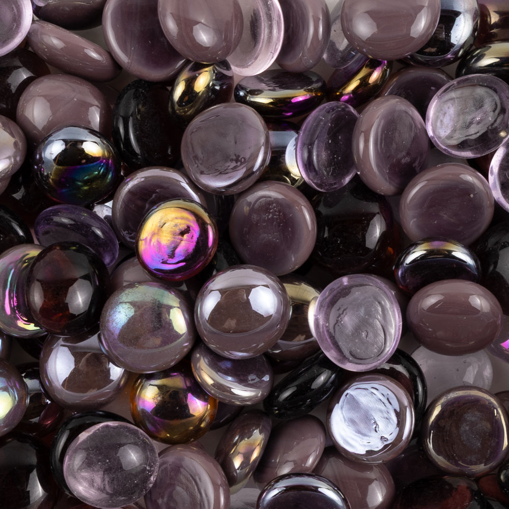 Billes de Verre  16-20 mm Violet Mix
