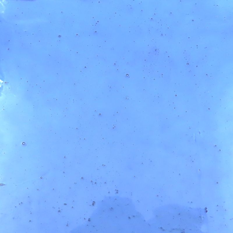 Glass Plate Bleached Blue