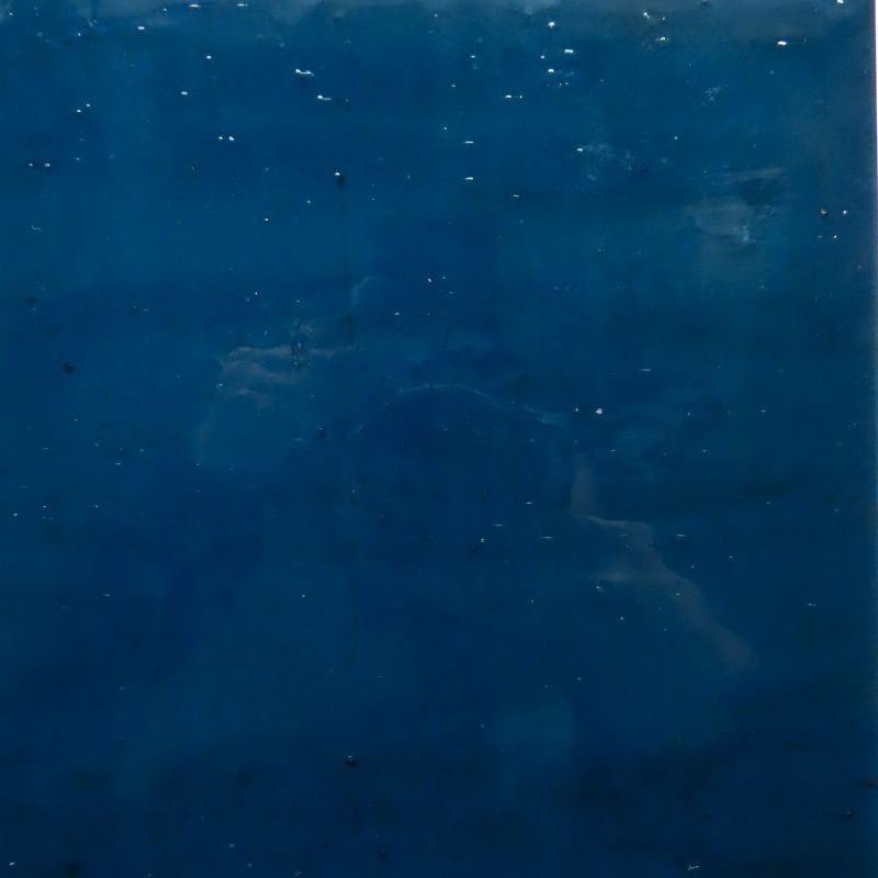 Plaque de Verre Bleu Acier