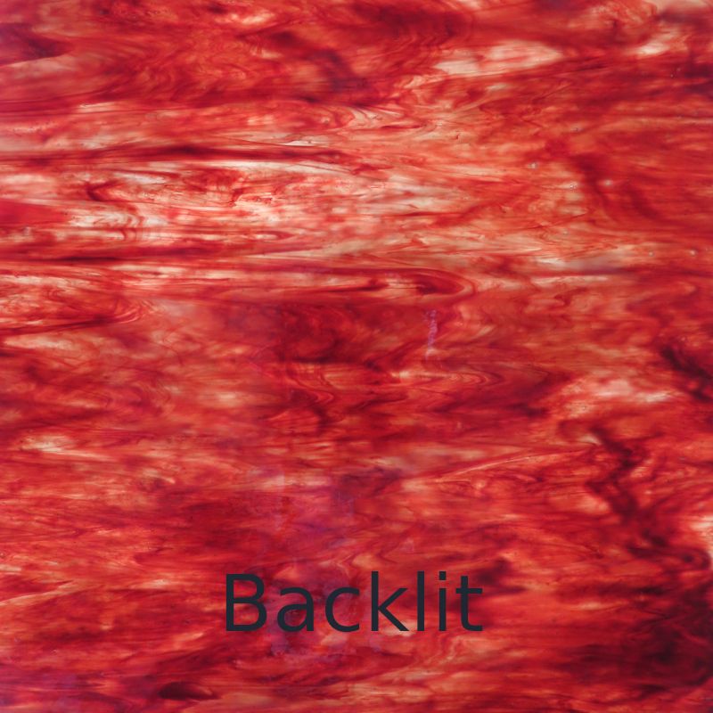 Placa de Vidro Vermelho Sangue