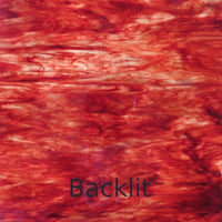 Placa de Vidro Vermelho Sangue