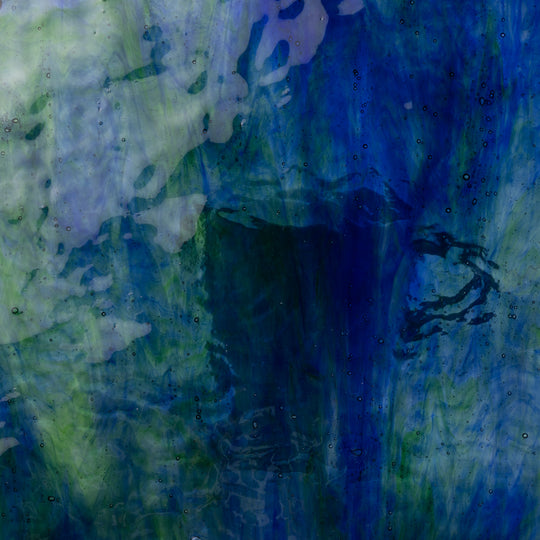 Plaque de Verre martelé bleu foncé