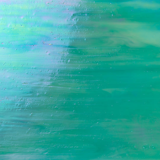 Glass Plate Aquamarine Pearl
