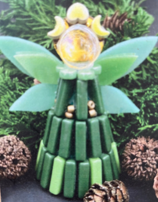 Anjo de Natal Verde (3 unidades)
