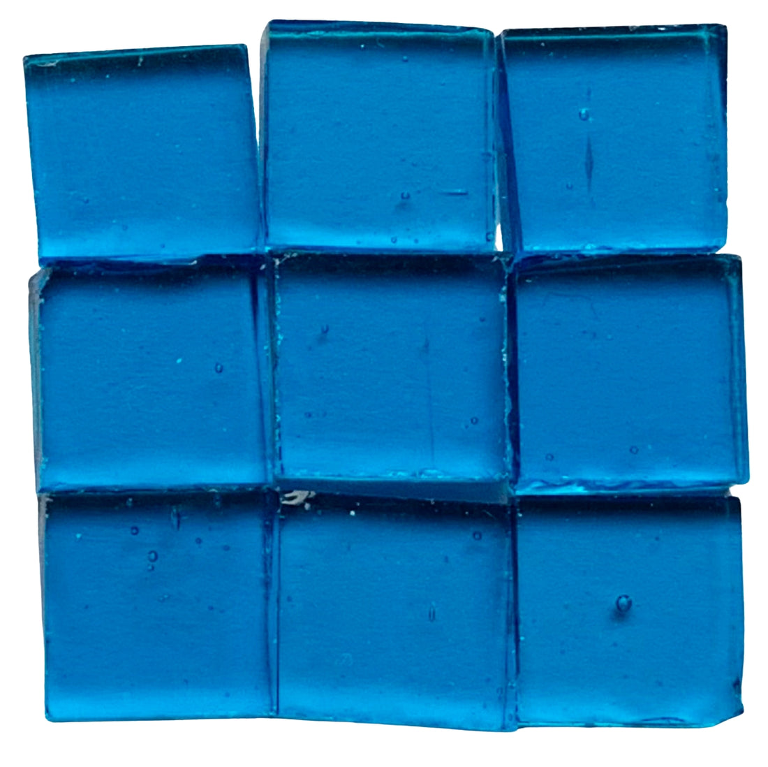 Pastilha de Vidro Tiffany Glacier 10mm Azul Capri