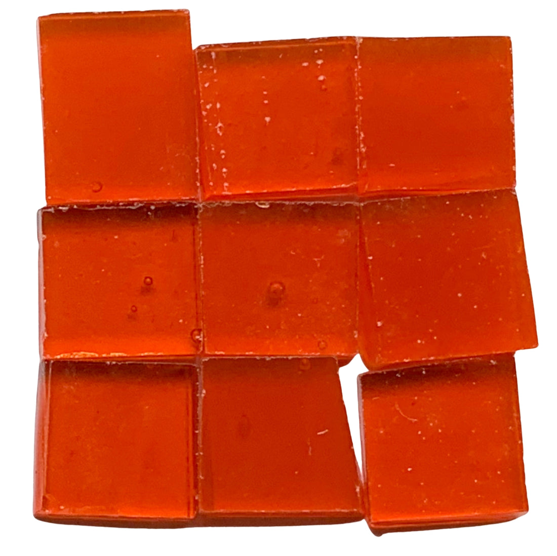 Mosaico de Vidrio Tiffany Glacier 10mm Naranja