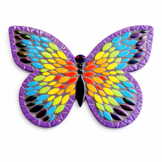 Mariposa Arcoíris Azul 25cm