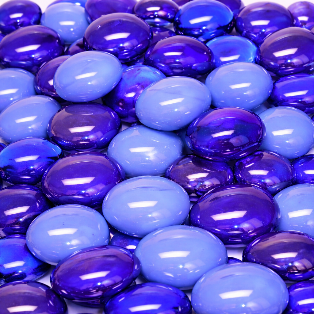 Gemas de Vidrio 16-20mm  Azul Mix