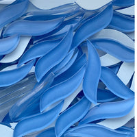 Pétalos Ondulados Azul Cielo