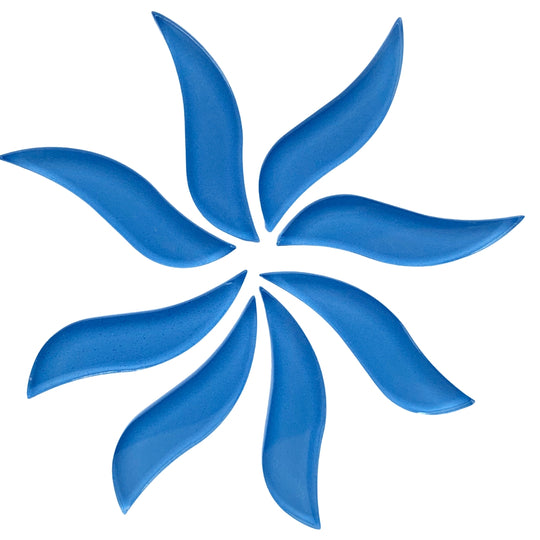 Pétalas Onduladas Azul Claro
