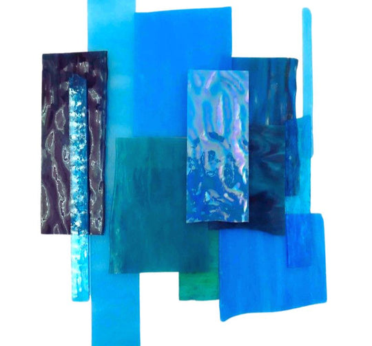 Fragmentos de Vidro XL Azul-mar
