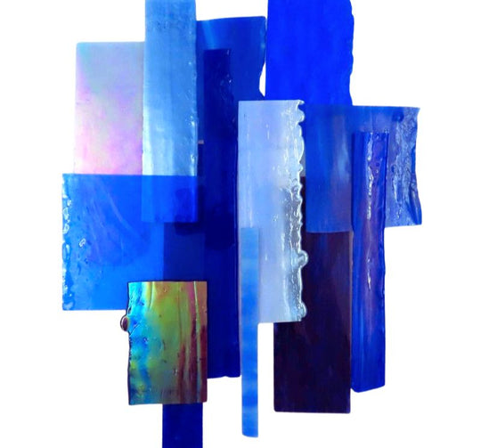 Fragmentos de Vidro XL Azul Celeste