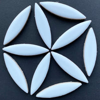 Ellipse de Céramique  Blanc